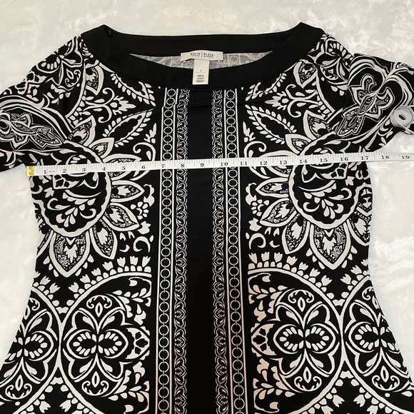 White House Black Market 3/4 Sleeve Dress - Picture 4 of 9